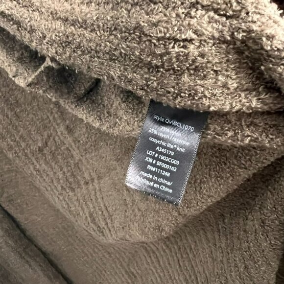 BAREFOOT DREAMS CozyChic Lite Catalina Long Cardigan Olive Green - Picture 4 of 8